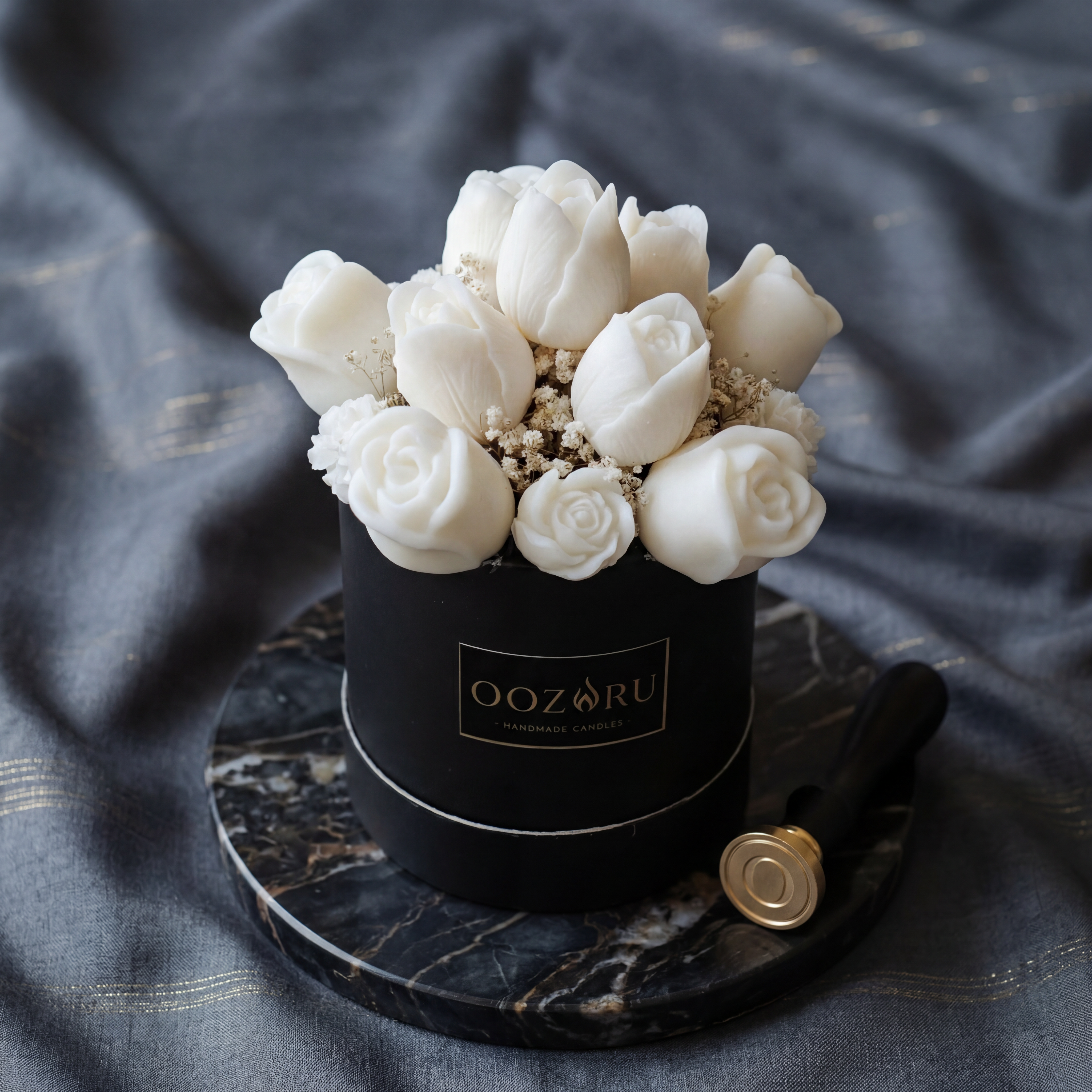 Candle Bouquets - Roses and Tulips